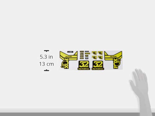 Ecoshirt Pegatinas Stickers Fork Fox 32 Factory SC Float 2017 Am87 Aufkleber Decals Autocollants Adesivi Forcela Gabel Fourche, Amarillo