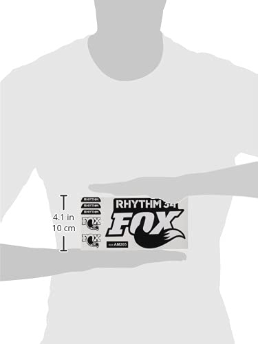 Ecoshirt Pegatinas Stickers Fork Fox 34 Rhythm Am205 Aufkleber Decals Autocollants, Blanco