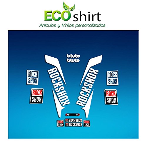 Ecoshirt Pegatinas Stickers Fork Rock Shox Bluto 2017 Am171 Aufkleber Decals Autocollants Adesivi Forcela, Blanco