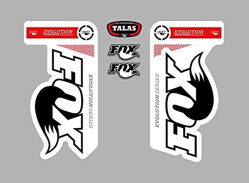Ecoshirt QA-TJDV-Y1PI Pegatinas Horquilla Fox Talas Evolution Fdp05 Stickers Aufkleber Decals Autocollants Adesivi, Rojo