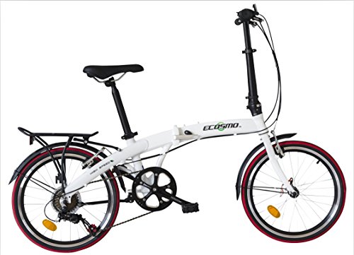 ECOSMO 20"de aleación de Peso Ligero Plegable de la Ciudad para Bicicleta, 12kg - 20AF09W