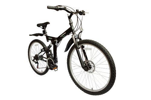 Ecosmo 26Sf02Bl - Bicicleta Plegable (Suspensión, Más de 18 Velocidades)