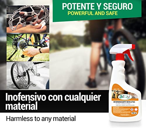Ecosoluciones Químicas ECO-111B | Desengrasante Neutro para Bicicletas | Protege todas las Piezas | Limpiador Profesional | 750 ml