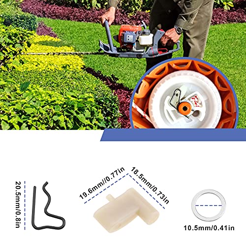 ECSiNG Kit de trinquete de arranque 000-195-7200 compatible con Stihl S400 TS410 TS480i TS500i FS 120 FS 120 R FS 200 TS420 Piezas de repuesto de sierras de motosierra