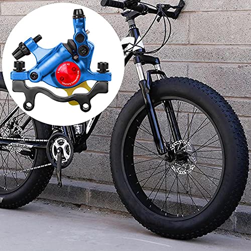 EElabper Hb100 MTB Bicicletas De Freno Hidráulico del Disco De La Bicicina Frontal/Trasero Línea De Bicicleta Tirar La Abrazadera De Freno (Trasera, Azul)