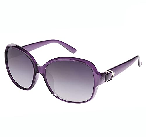 EFE Gafas de Sol Polarizadas para Mujeres Hombres Moda y Elegante Ovaladas de Gran Tamaño Protección UV400 Contra los Rayos Ultravioletas y Luz Brillante para Señoras Violetas Violeta