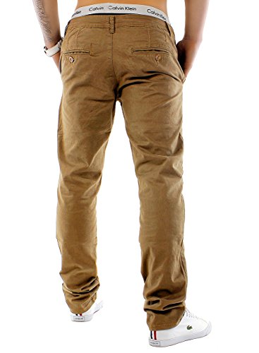 EGOMAXX Pantalones Chinos para Hombre, Jeans de Corte Regular MC Trendstr, Color:Mostaza, Talla de pantalón:30W