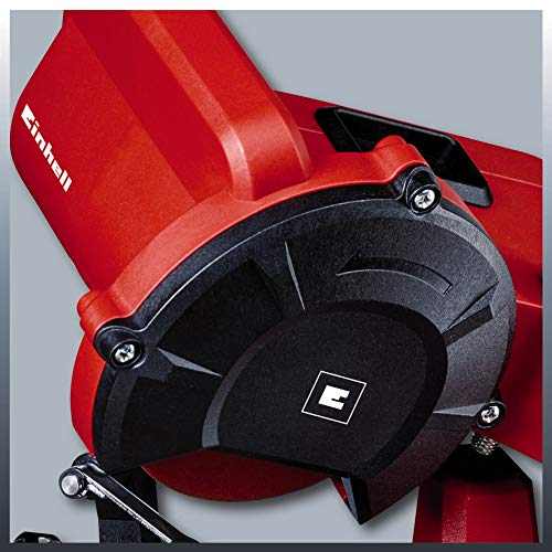 Einhell GC-CS 85 E – Afilador de cadenas de motosierra eléctrica con cable. Ralentí 5500 RPM, 85 W, 220-240 V | 50 Hz, tope de profundidad y disco de afilado