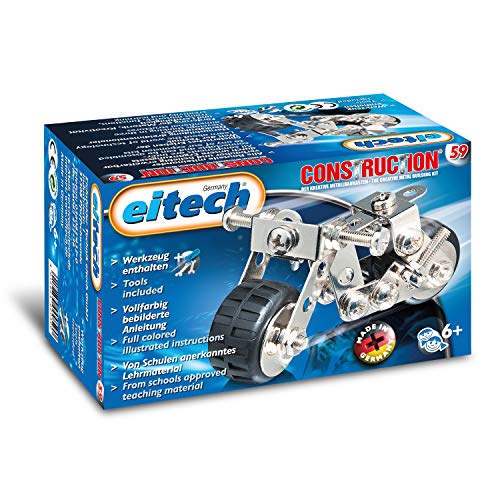 Eitech Eitech-C59 Metallbaukasten-Juego de construcción para niños (C59), Multicolor, Moto