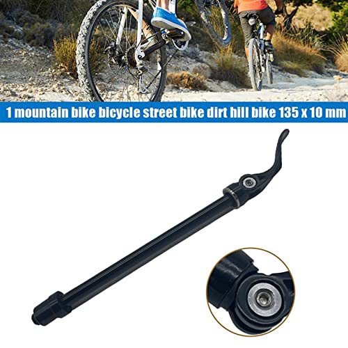 Eje de Horquilla,Eje pasante de la Bicicleta Mtb Lanzamiento rápido Rueda trasera Pincho for entrenador Bicicleta Bicicleta Montaña Bicicleta Atrás Rueda de retroceso 135x10mm HUB EJE for LA CAMINO MT