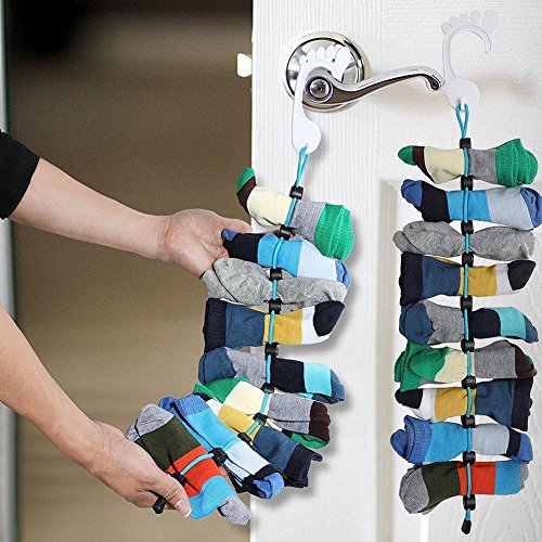Eklead Sock Organizer - Calcetines y pasadores fáciles de Usar Calcetines Combinados sin ataduras, Bolsillos y divisores para Lavar la Ropa en la Tienda y Calcetines Never Lose (Paquete de 2)