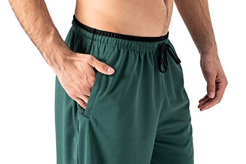 EKLENTSON - Pantalones de Chándal para Hombre Deportivos Pantalones de Holgados con Cremallera Bolsillos