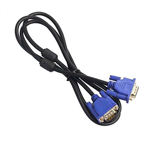 EKYLIN VGA a VGA Cable, 1.5m / 5 pies VGA Video Cable VGA Macho a Macho Conectores Cable VGA Adaptador para Computadora PC Laptop a Monitorizar Pantalla Proyector con VGA Puerto