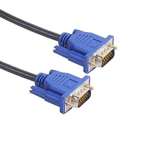 EKYLIN VGA a VGA Cable, 1.5m / 5 pies VGA Video Cable VGA Macho a Macho Conectores Cable VGA Adaptador para Computadora PC Laptop a Monitorizar Pantalla Proyector con VGA Puerto