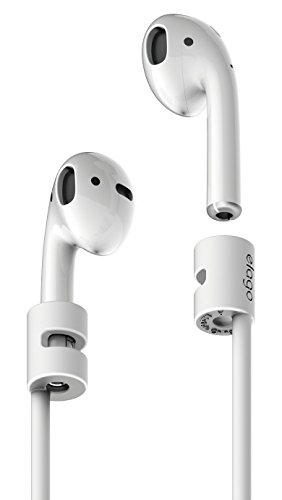 elago Correa para AirPods y AirPods Pro Sujetador Compatible con Apple AirPods 1 & 2 y AirPods Pro - Longitud Ideal (45cm), Anti-Perdida (Blanco)