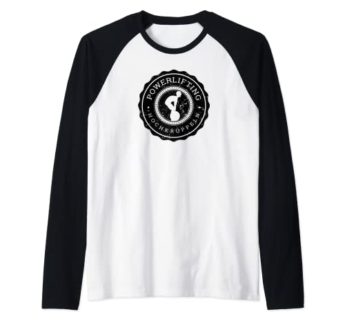 Elevador de potencia – divertido diseño de levantamiento de potencia. Camiseta Manga Raglan