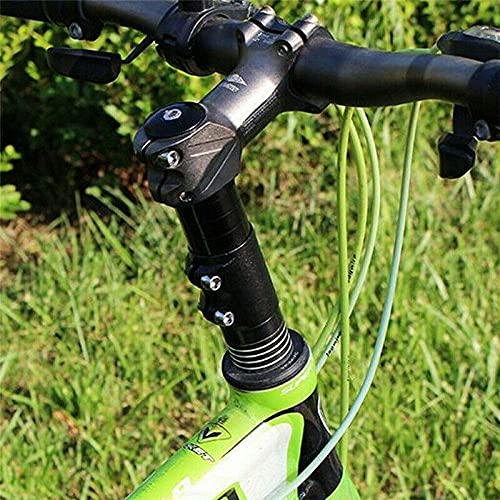Elevador Manillar Bicicleta,Aleación de Aluminio Extensor de Vástago de Horquilla de Bicicleta,Adaptador de Manillar Para Ciclismo MTB 1-1/8" 28.6mm Negro