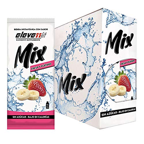 Eleven Fit Caja 24 Uds Mix Sabor Plátano Y Fresa Sin Azúcar 200 g