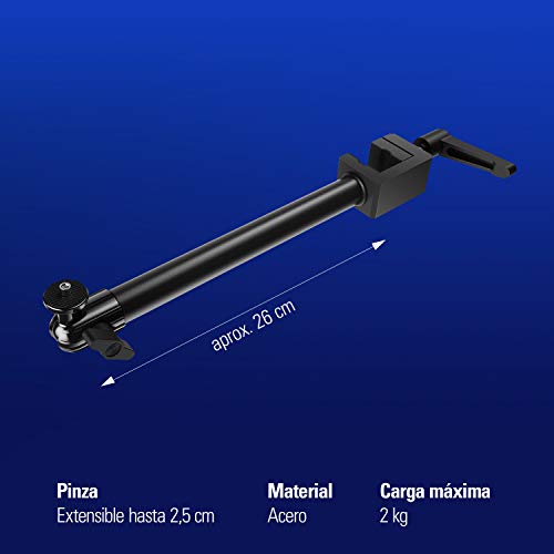 Elgato 10AAG9901 Solid Arm, Sujeción auxiliar para cámaras, luces y demás, accesorio Multi Mount