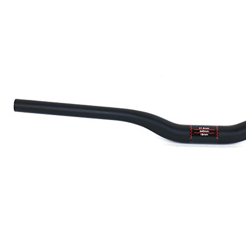 ELITA ONE MTB Manillar para Bicicleta,Diámetro 31.8 * 660/680/700/720mm Fibra de Carbono Completa ud Mate Negro Ciclismo Manillares (Ancho 720mm, Riser Manillar)