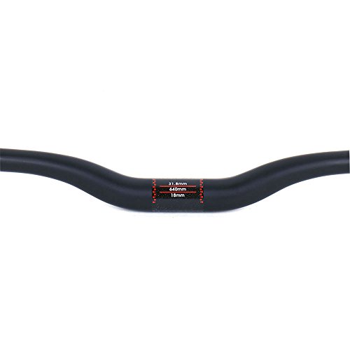 ELITA ONE MTB Manillar para Bicicleta,Diámetro 31.8 * 660/680/700/720mm Fibra de Carbono Completa ud Mate Negro Ciclismo Manillares (Ancho 720mm, Riser Manillar)