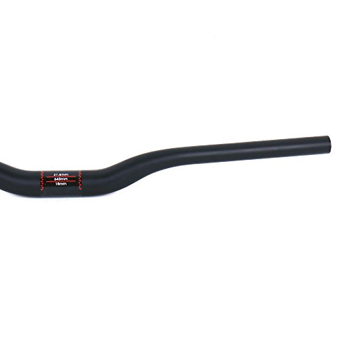 ELITA ONE MTB Manillar para Bicicleta,Diámetro 31.8 * 660/680/700/720mm Fibra de Carbono Completa ud Mate Negro Ciclismo Manillares (Ancho 720mm, Riser Manillar)