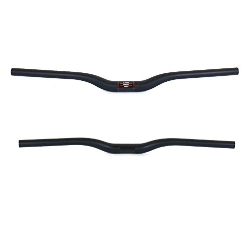 ELITA ONE MTB Manillar para Bicicleta,Diámetro 31.8 * 660/680/700/720mm Fibra de Carbono Completa ud Mate Negro Ciclismo Manillares (Ancho 720mm, Riser Manillar)