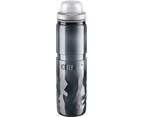 ELITE BIDON Termo Ice Fly Smoke 650ml Gris Humo, Adultos Unisex, Multicolor (Multicolor), Talla Única