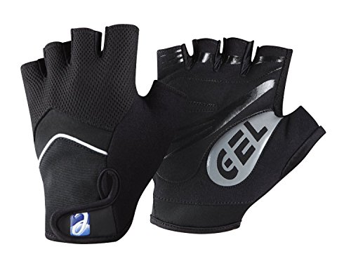 Elite Cycling Project - Mitones de Ciclismo para Hombre (Palmas Acolchadas con Gel) Negro Negro Talla:Small