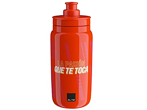 ELITE Rojo, Bidón Fly Vuelta España Iconic, 550 ml, Unisex Adulto, 550