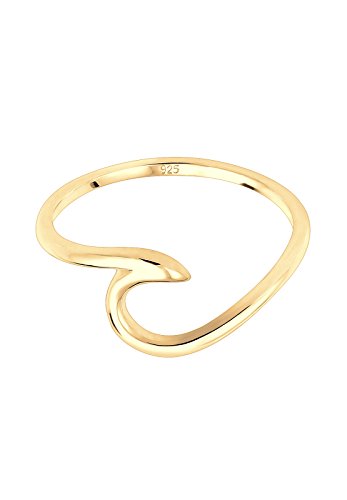 Elli Anillo Mujer Óptica de las Ondas Tendencia en Plata de Ley 925