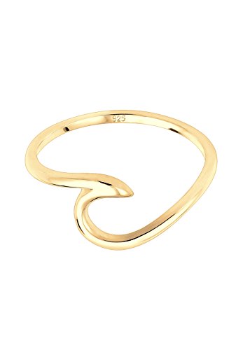 Elli Anillo Mujer Óptica de las Ondas Tendencia en Plata de Ley 925