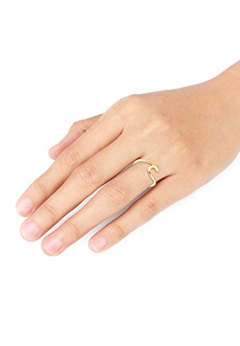 Elli Anillo Mujer Óptica de las Ondas Tendencia en Plata de Ley 925