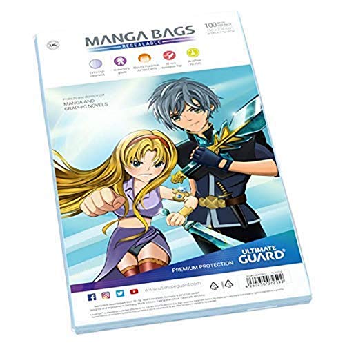 Êltimo Guardia UGD020011 - Manga Bags, Puede Volver a Cerrar, 100 Piezas