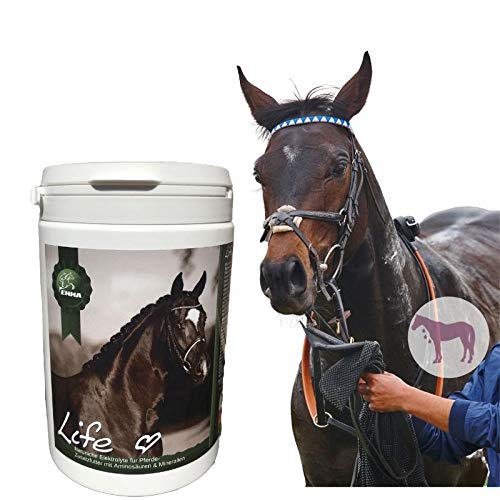 EMMA ♥ electrolitos Naturales para Caballos, sin dopaje I alimentación energética I Suplementos I minerales Naturales y aminoácidos I Caballos de Deporte y competición I 700 g