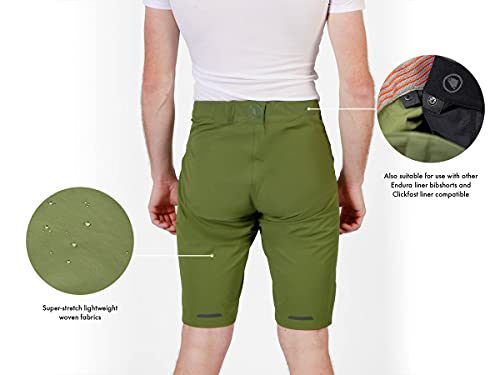 Endura GV500 Foyle Gravel - Pantalón corto de ciclismo para hombre, talla XL