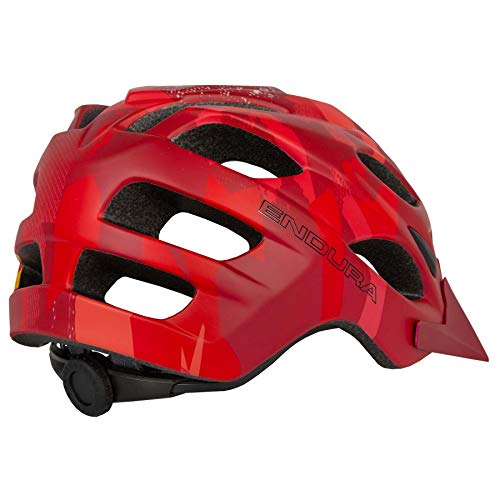 Endura Hummvee - Casco para bicicleta de montaña (tamaño grande), color rojo