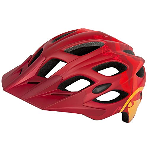 Endura Hummvee - Casco para bicicleta de montaña (tamaño grande), color rojo