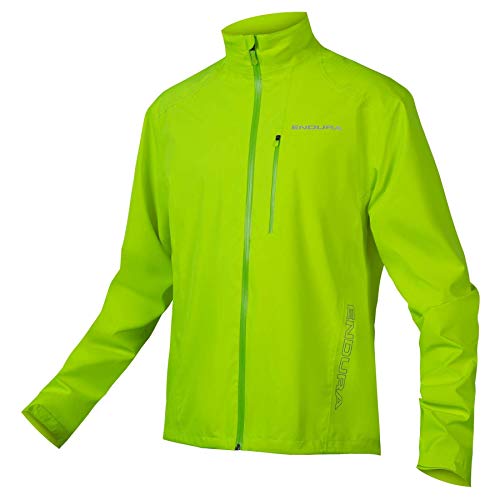 Endura Hummvee - Chaqueta impermeable para ciclismo MTB (2,5 capas), Amarillo hi-viz, Small