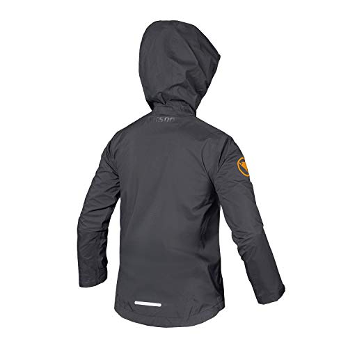 Endura Niños MT500JR Chaqueta de Ciclismo Impermeable Gris 7-8