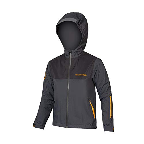 Endura Niños MT500JR Chaqueta de Ciclismo Impermeable Gris 7-8