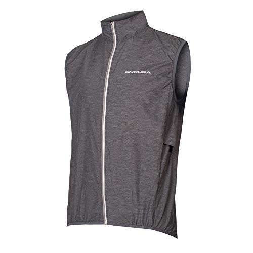 Endura Pakagilet - Chaleco de ciclismo para hombre, color negro