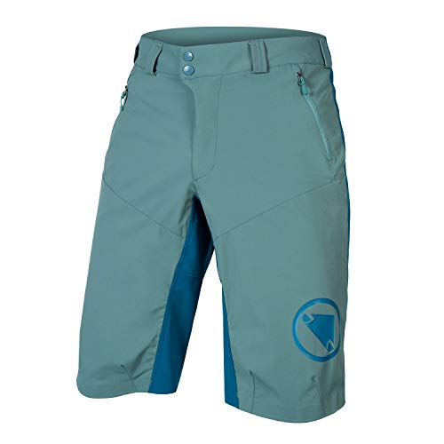 Endura Pantalón corto de ciclismo para hombre MT500, Verde Musgo, Small