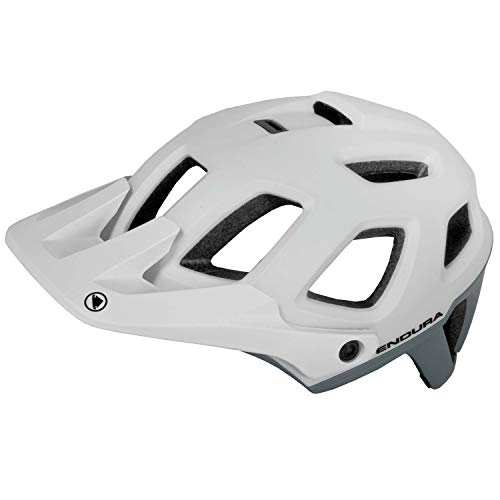 ENDURA SingleTrack II - Casco, Color Blanco, Talla Media/Grande