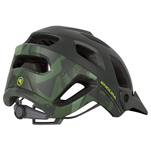 Endura Singletrack II - Casco para bicicleta de montaña (talla mediana/grande), color caqui