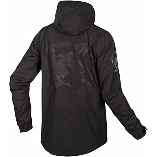 Endura SingleTrack JKT - Chaqueta impermeable para hombre, talla M, color negro