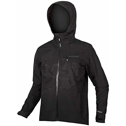 Endura SingleTrack JKT - Chaqueta impermeable para hombre, talla M, color negro