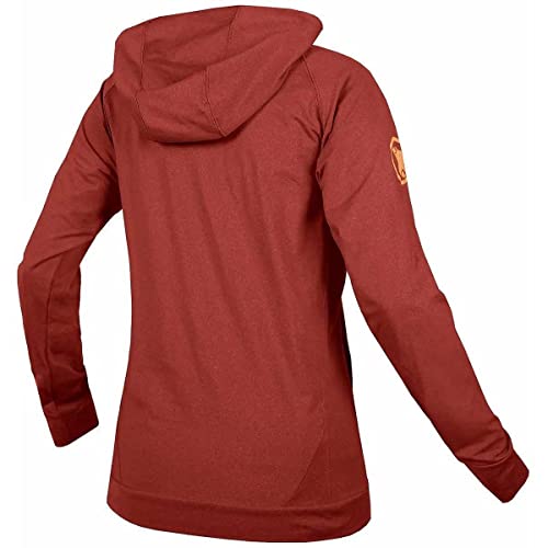 Endura Sudadera con capucha para mujer SingleTrack - rojo - Large