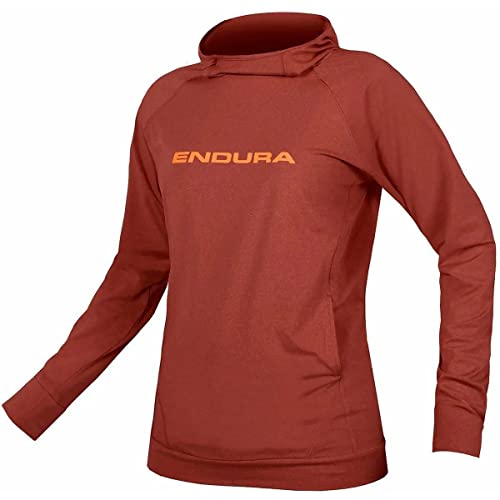 Endura Sudadera con capucha para mujer SingleTrack - rojo - Large