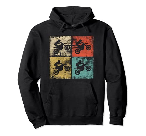 Enduro Silhouettes Motocross Biker Dirt Bike Moto Sudadera con Capucha